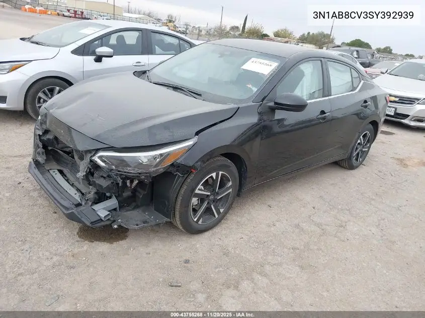 3N1AB8CV3SY392939 2025 Nissan Sentra Sv