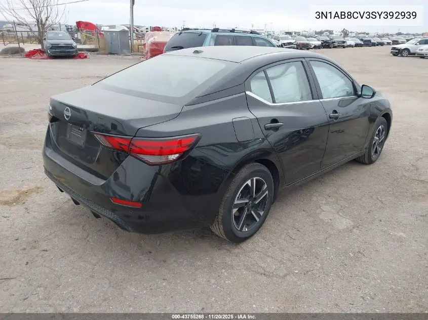 3N1AB8CV3SY392939 2025 Nissan Sentra Sv
