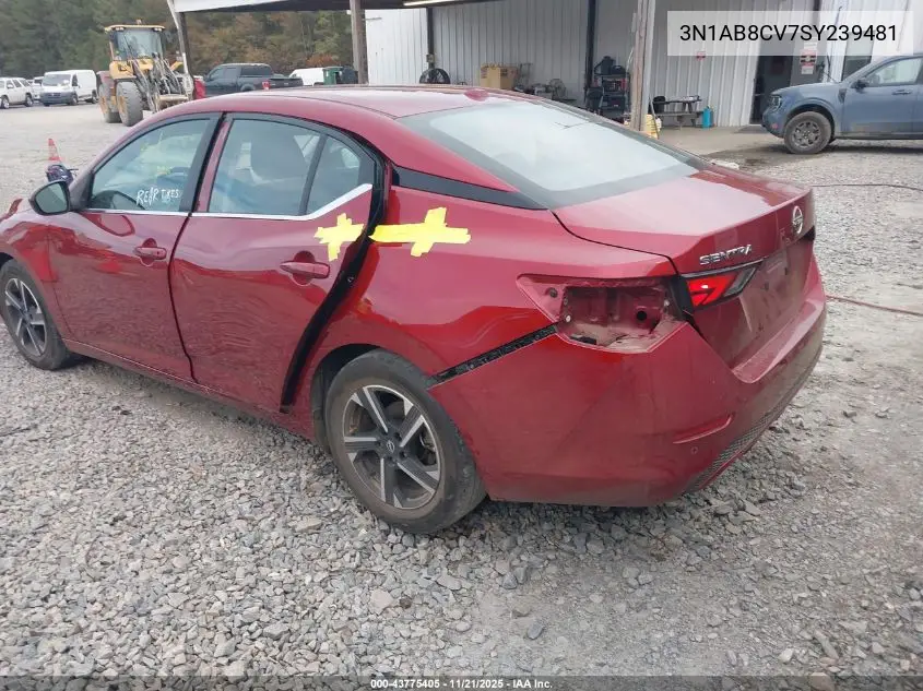 3N1AB8CV7SY239481 2025 Nissan Sentra Sv