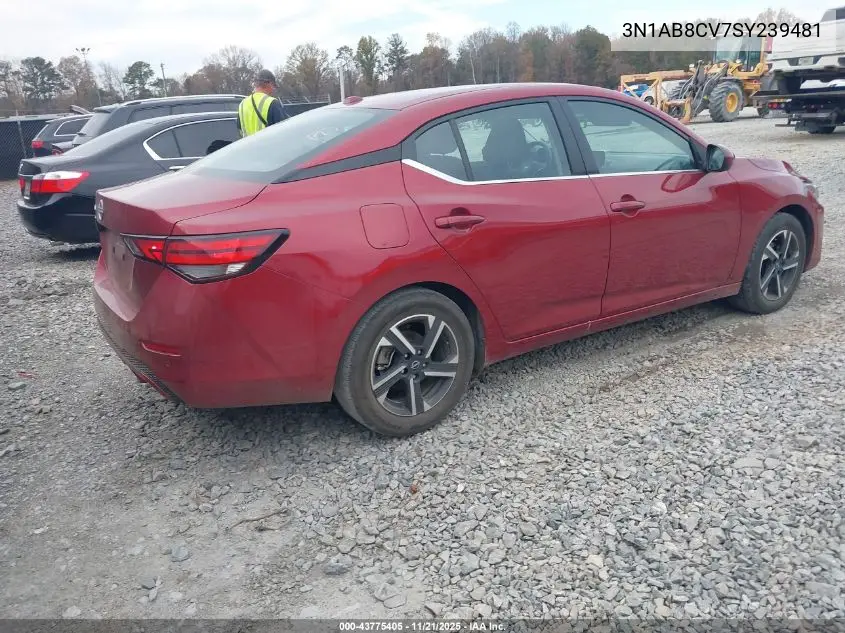 3N1AB8CV7SY239481 2025 Nissan Sentra Sv