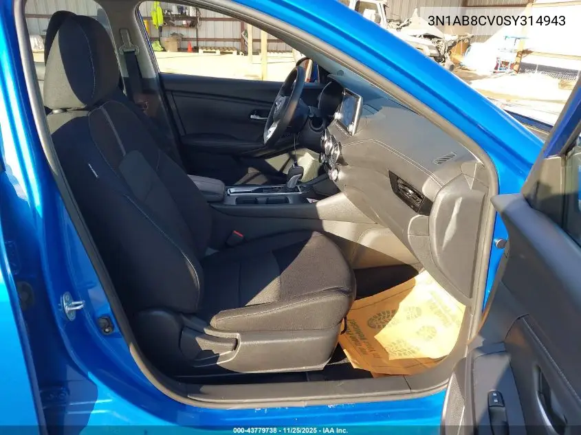 3N1AB8CV0SY314943 2025 Nissan Sentra Sv