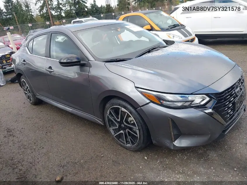3N1AB8DV7SY321578 2025 Nissan Sentra Sr