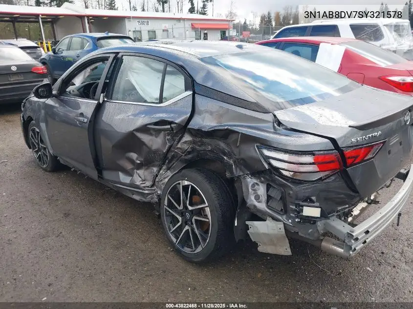 3N1AB8DV7SY321578 2025 Nissan Sentra Sr