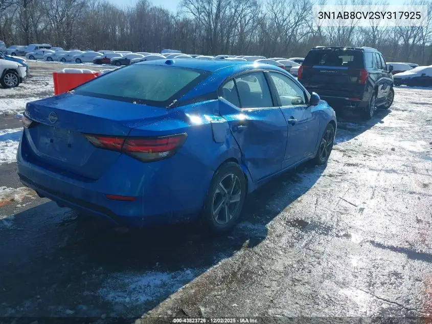 3N1AB8CV2SY317925 2025 Nissan Sentra Sv