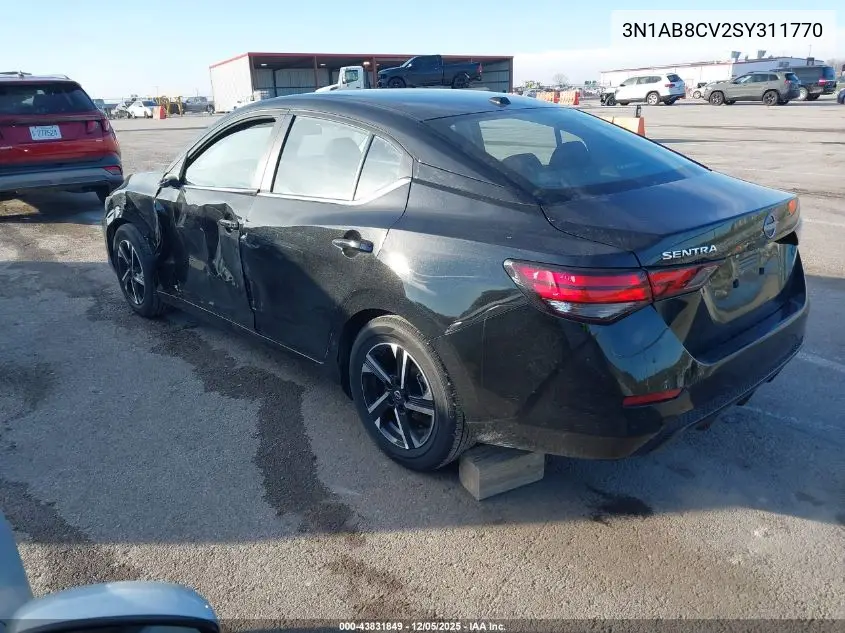 3N1AB8CV2SY311770 2025 Nissan Sentra Sv