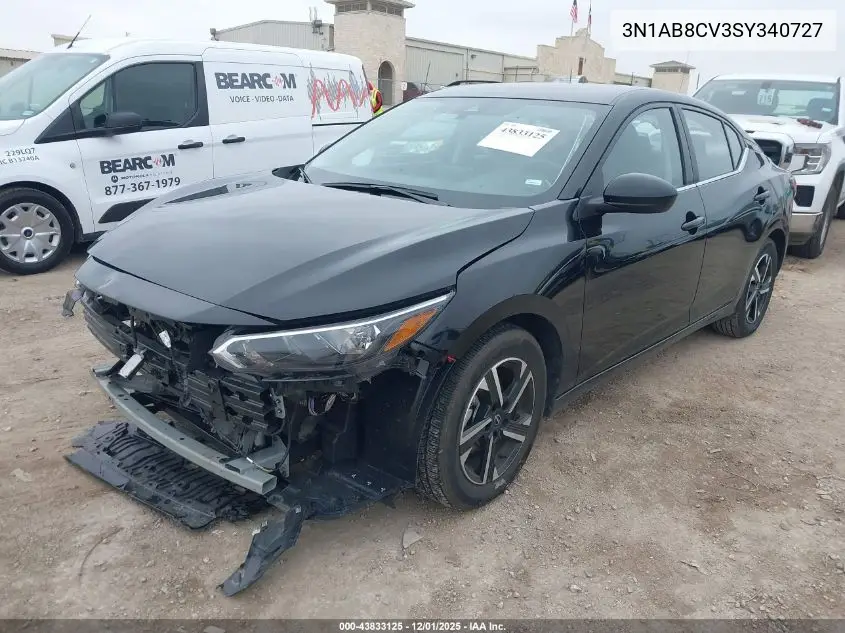 3N1AB8CV3SY340727 2025 Nissan Sentra Sv