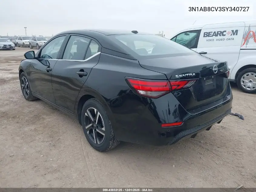 3N1AB8CV3SY340727 2025 Nissan Sentra Sv