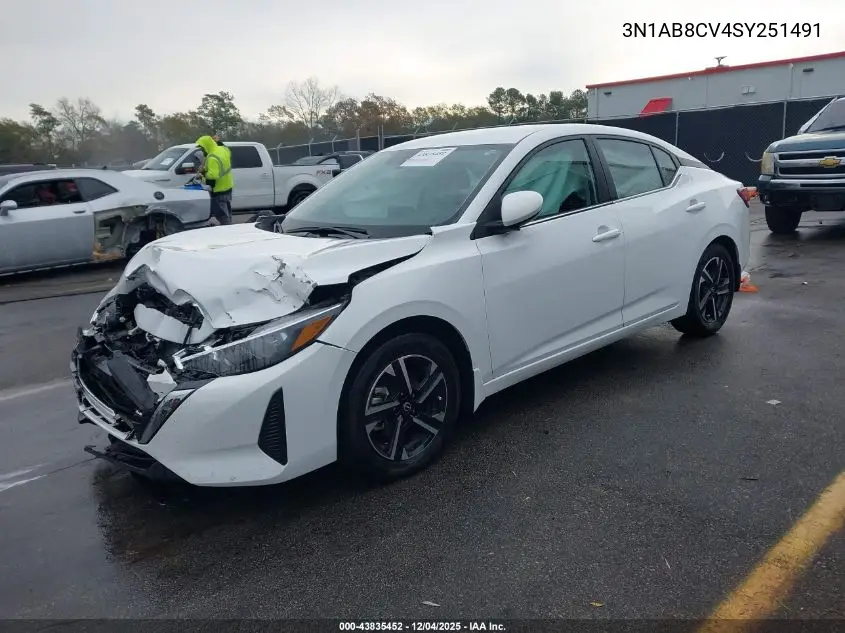 3N1AB8CV4SY251491 2025 Nissan Sentra Sv