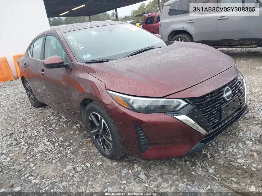 3N1AB8CV0SY308365 2025 Nissan Sentra Sv