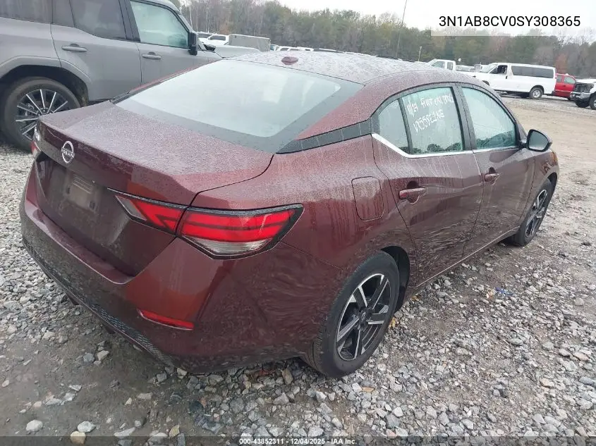 3N1AB8CV0SY308365 2025 Nissan Sentra Sv