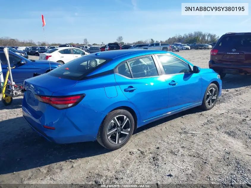 3N1AB8CV9SY380195 2025 Nissan Sentra Sv