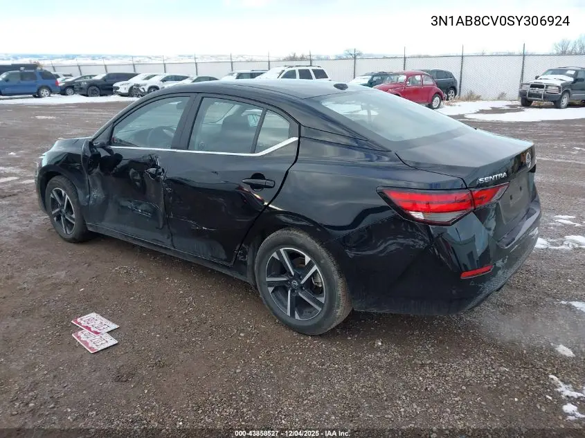 3N1AB8CV0SY306924 2025 Nissan Sentra Sv
