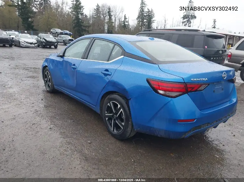3N1AB8CVXSY302492 2025 Nissan Sentra Sv