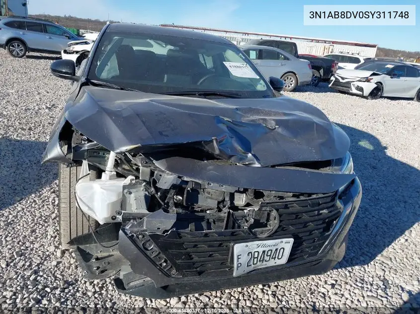3N1AB8DV0SY311748 2025 Nissan Sentra Sr