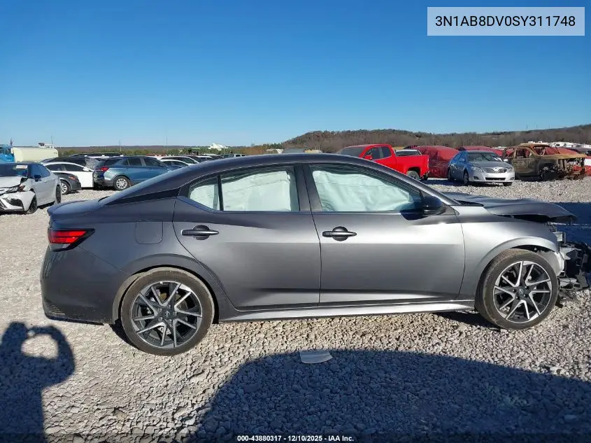 3N1AB8DV0SY311748 2025 Nissan Sentra Sr