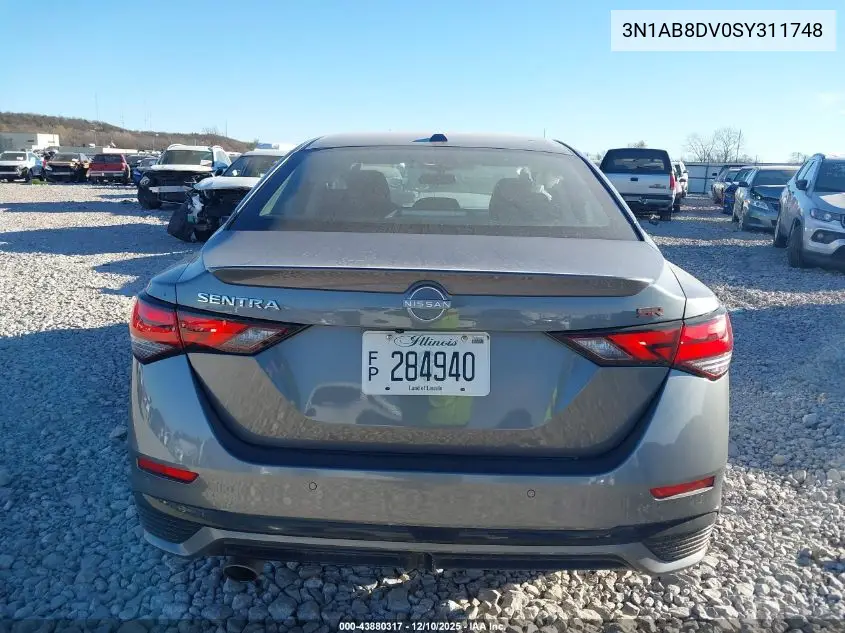 3N1AB8DV0SY311748 2025 Nissan Sentra Sr