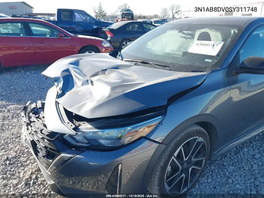 3N1AB8DV0SY311748 2025 Nissan Sentra Sr