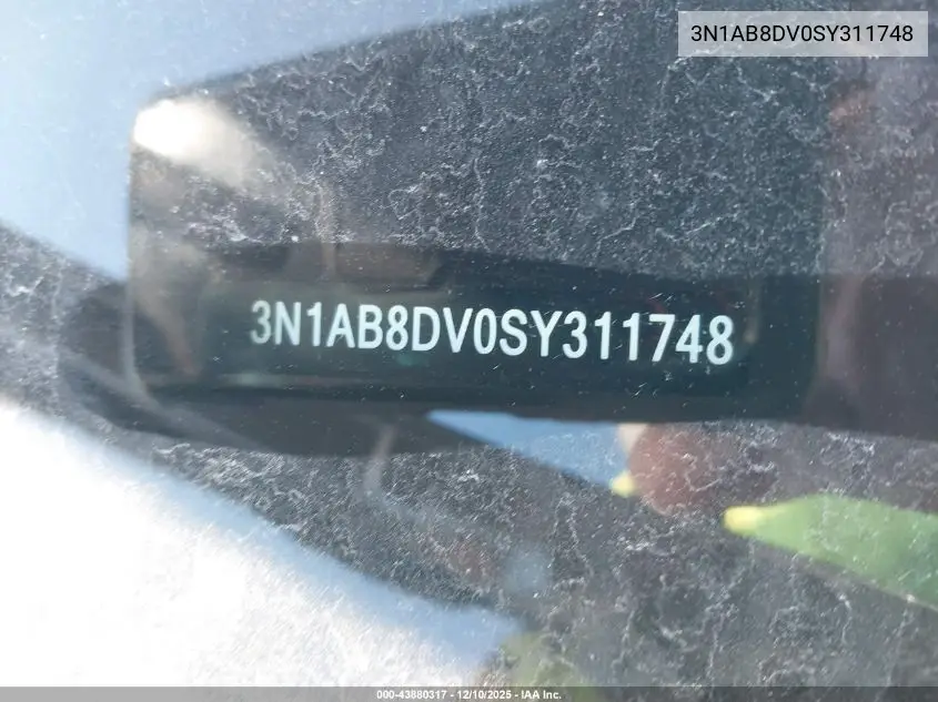 3N1AB8DV0SY311748 2025 Nissan Sentra Sr
