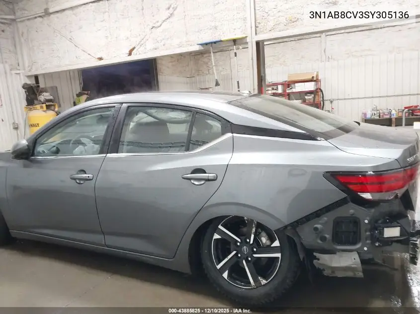 3N1AB8CV3SY305136 2025 Nissan Sentra Sv
