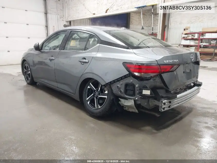 3N1AB8CV3SY305136 2025 Nissan Sentra Sv