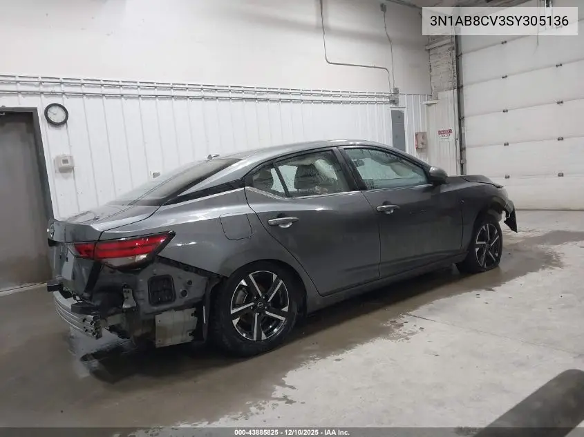 3N1AB8CV3SY305136 2025 Nissan Sentra Sv