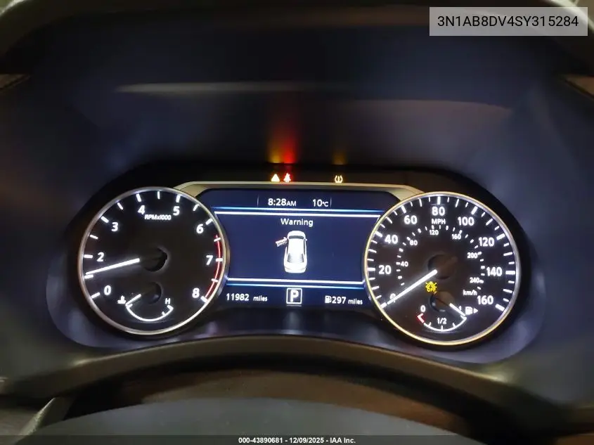 3N1AB8DV4SY315284 2025 Nissan Sentra Sr