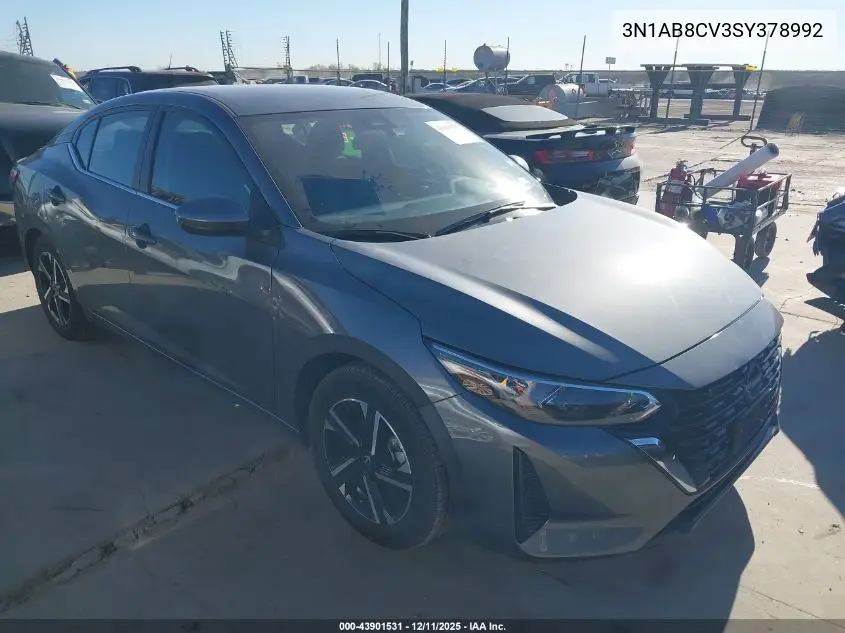 3N1AB8CV3SY378992 2025 Nissan Sentra Sv