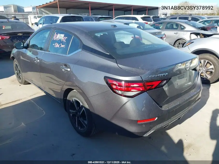 3N1AB8CV3SY378992 2025 Nissan Sentra Sv