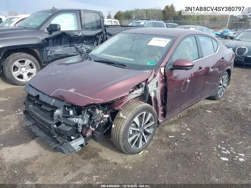 3N1AB8CV4SY380797 2025 Nissan Sentra Sv