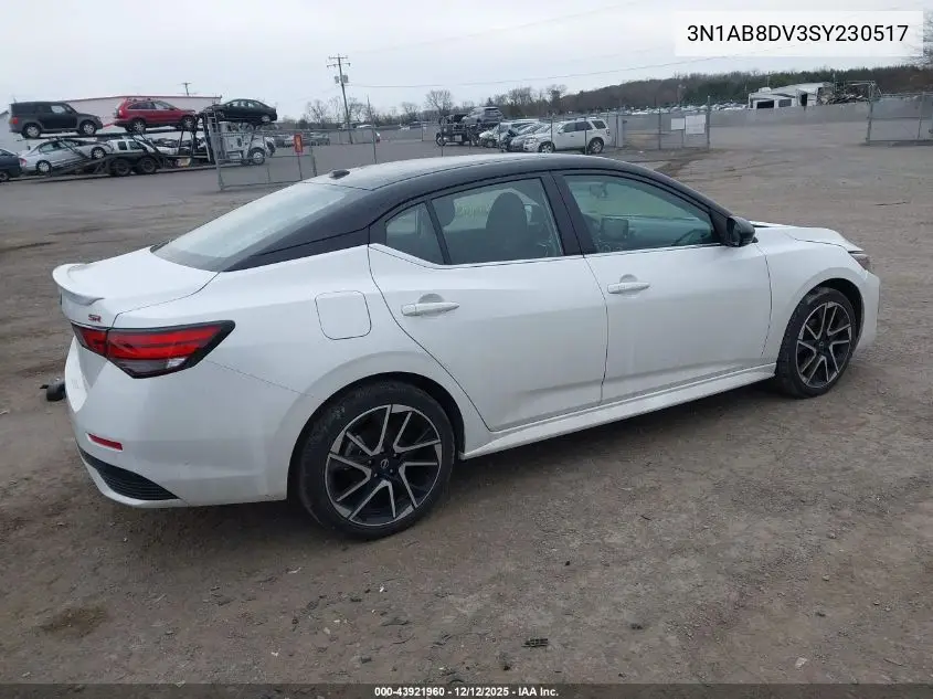 3N1AB8DV3SY230517 2025 Nissan Sentra Sr