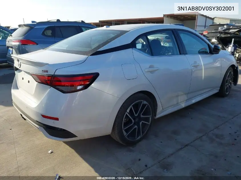 3N1AB8DV0SY302001 2025 Nissan Sentra Sr