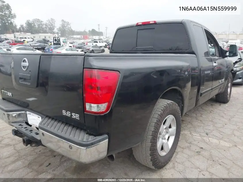 1N6AA06A15N559999 2005 Nissan Titan Se