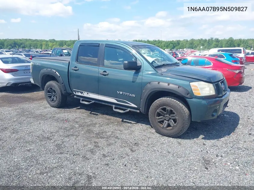 2005 Nissan Titan Xe VIN: 1N6AA07B95N509827 Lot: 45125902