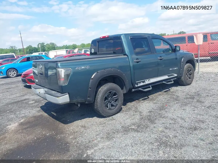 2005 Nissan Titan Xe VIN: 1N6AA07B95N509827 Lot: 45125902