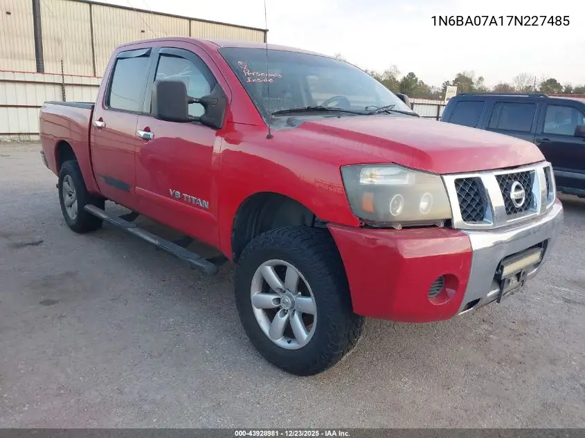 1N6BA07A17N227485 2007 Nissan Titan Se