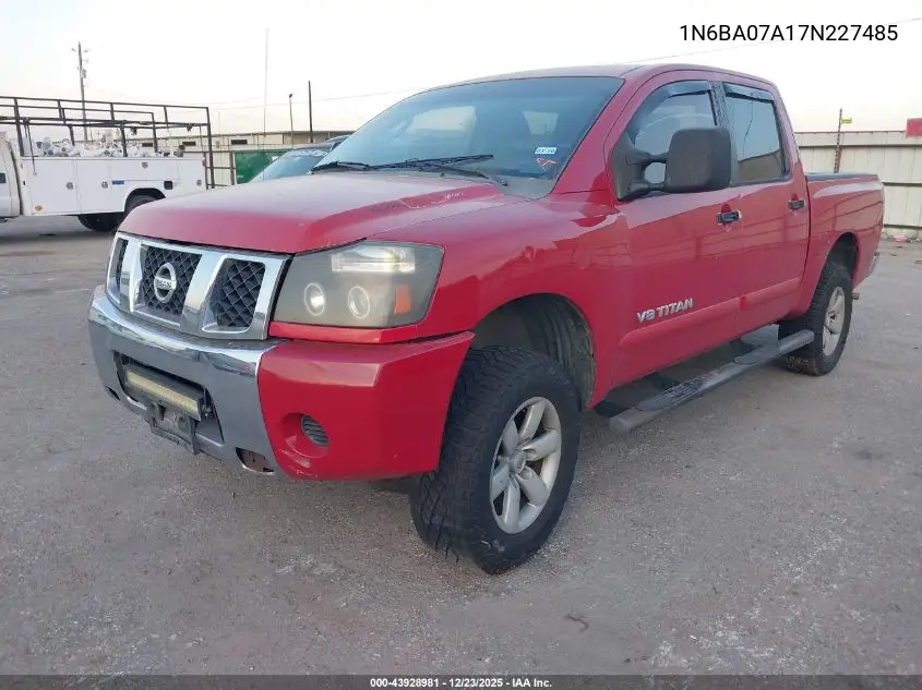 1N6BA07A17N227485 2007 Nissan Titan Se