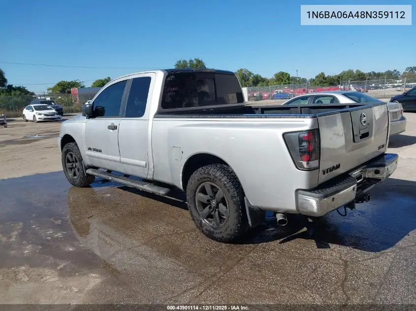 1N6BA06A48N359112 2008 Nissan Titan Le/Se/Xe