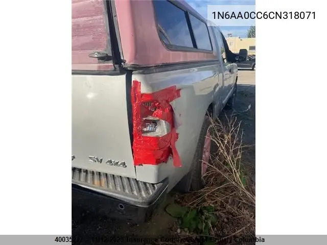 1N6AA0CC6CN318071 2012 Nissan Titan