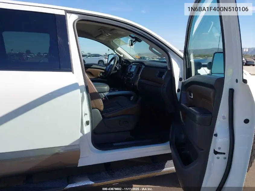 1N6BA1F40GN510106 2016 Nissan Titan Xd Platinum Reserve Diesel