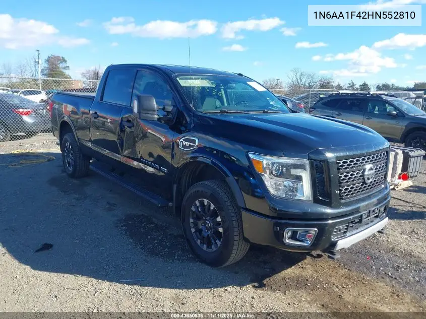 1N6AA1F42HN552810 2017 Nissan Titan Xd Pro-4X Gas