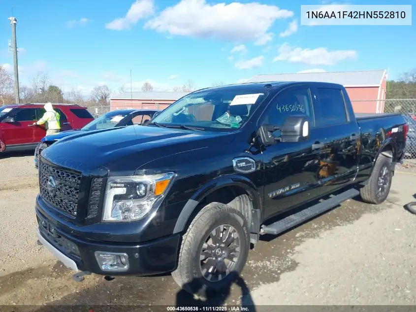 1N6AA1F42HN552810 2017 Nissan Titan Xd Pro-4X Gas