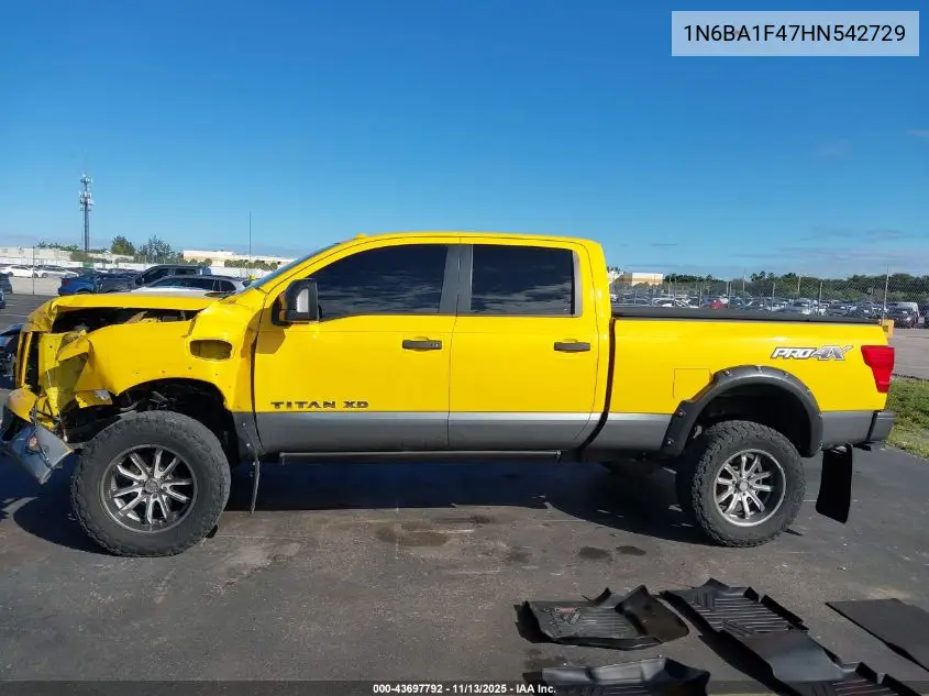 1N6BA1F47HN542729 2017 Nissan Titan Xd Pro-4X Diesel