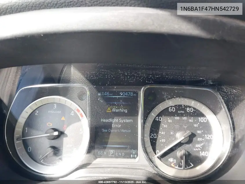 1N6BA1F47HN542729 2017 Nissan Titan Xd Pro-4X Diesel