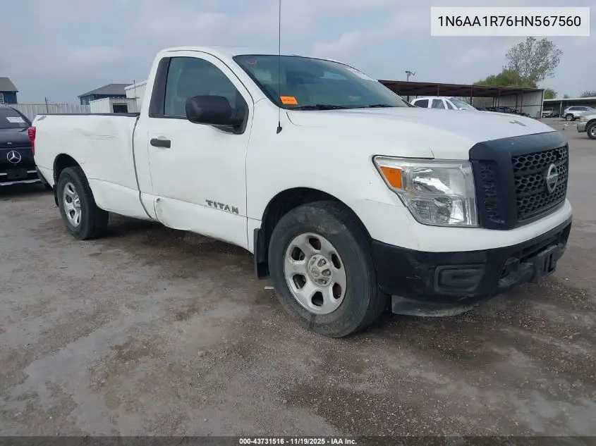 1N6AA1R76HN567560 2017 Nissan Titan S