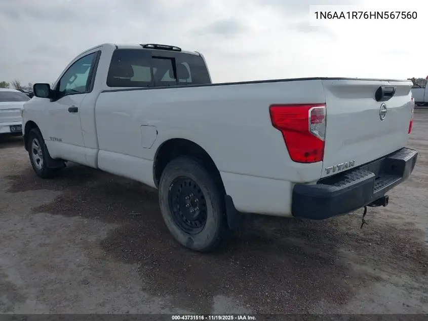 1N6AA1R76HN567560 2017 Nissan Titan S