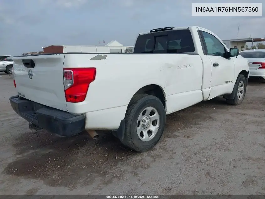 1N6AA1R76HN567560 2017 Nissan Titan S