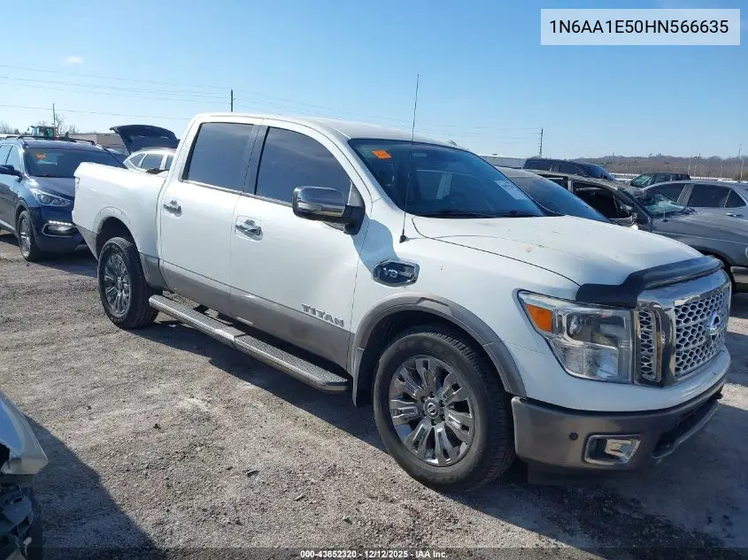 1N6AA1E50HN566635 2017 Nissan Titan Platinum Reserve