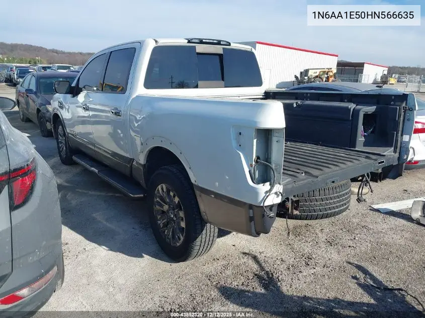 1N6AA1E50HN566635 2017 Nissan Titan Platinum Reserve