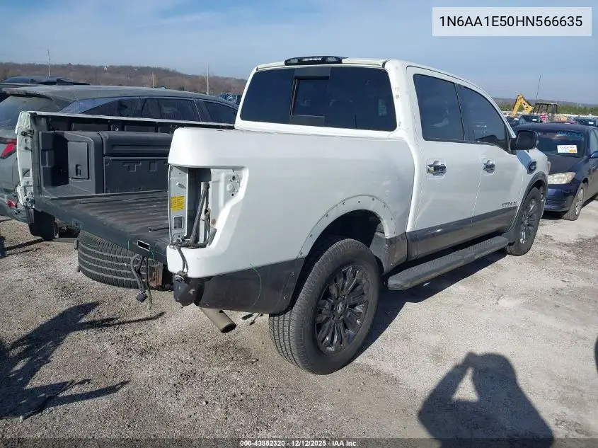 1N6AA1E50HN566635 2017 Nissan Titan Platinum Reserve