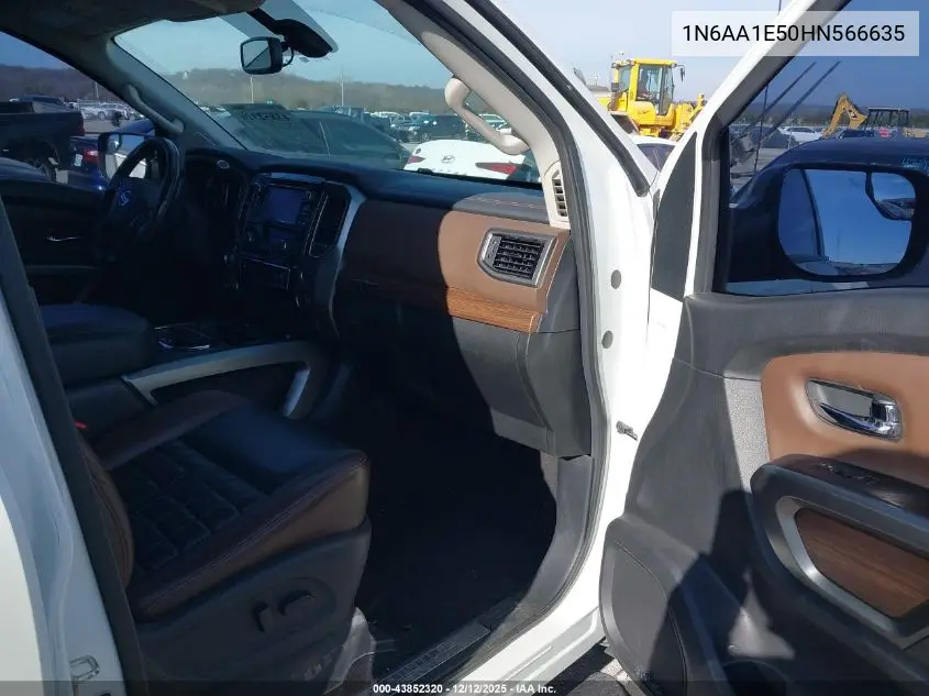 1N6AA1E50HN566635 2017 Nissan Titan Platinum Reserve